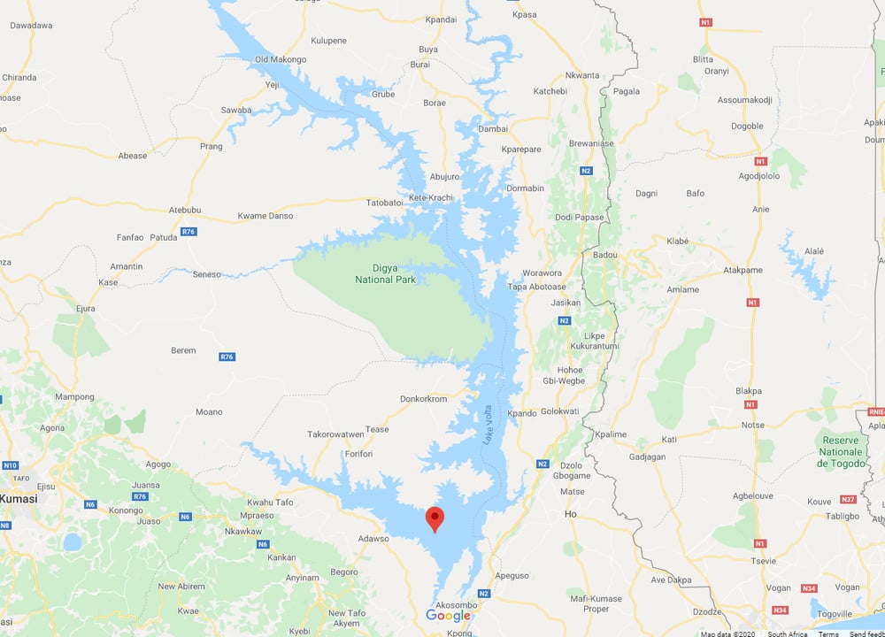 Lake Volta in Ghana