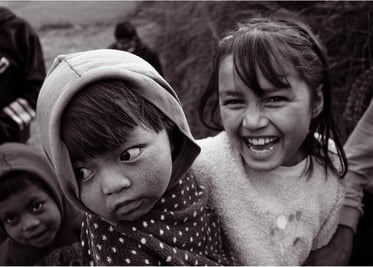 family homes kids laughing